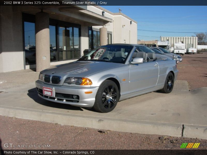 Titanium Silver Metallic / Grey 2002 BMW 3 Series 325i Convertible