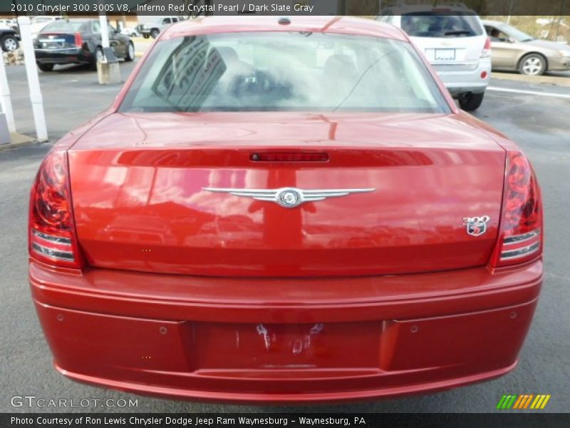 Inferno Red Crystal Pearl / Dark Slate Gray 2010 Chrysler 300 300S V8