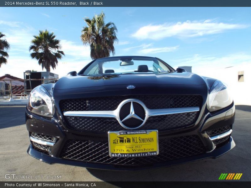 Black / Black 2014 Mercedes-Benz SL 550 Roadster