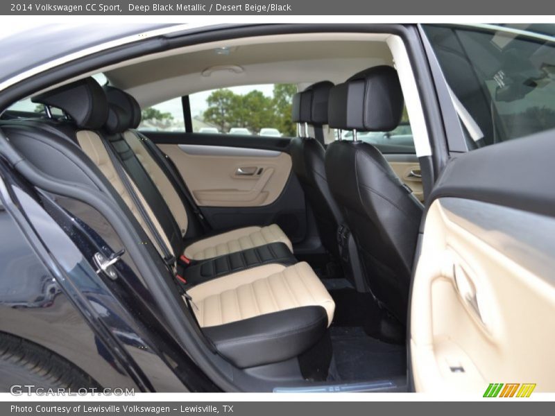 Deep Black Metallic / Desert Beige/Black 2014 Volkswagen CC Sport