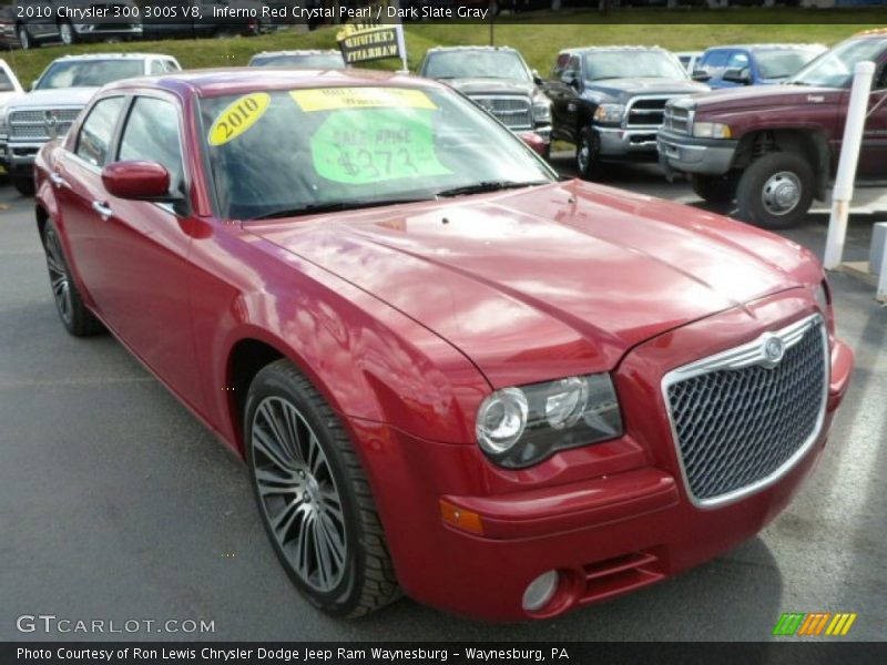 Inferno Red Crystal Pearl / Dark Slate Gray 2010 Chrysler 300 300S V8