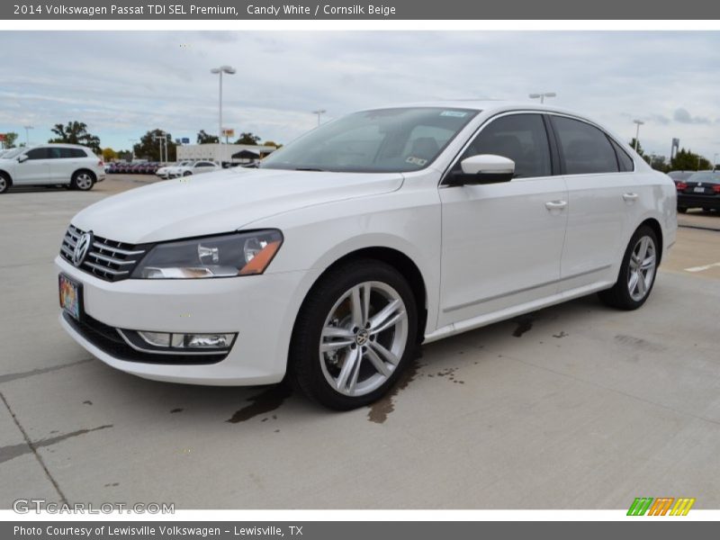 Candy White / Cornsilk Beige 2014 Volkswagen Passat TDI SEL Premium
