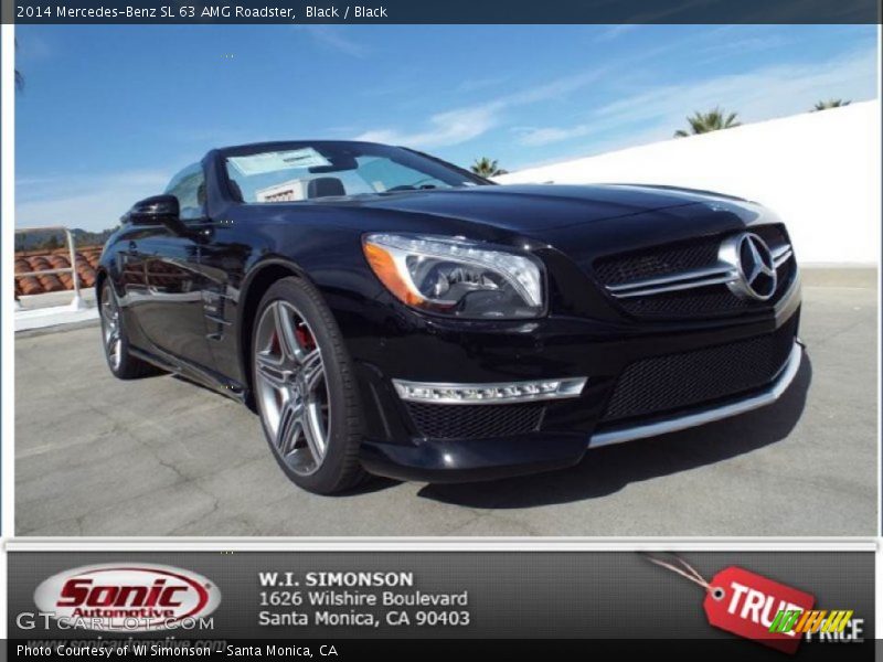 Black / Black 2014 Mercedes-Benz SL 63 AMG Roadster