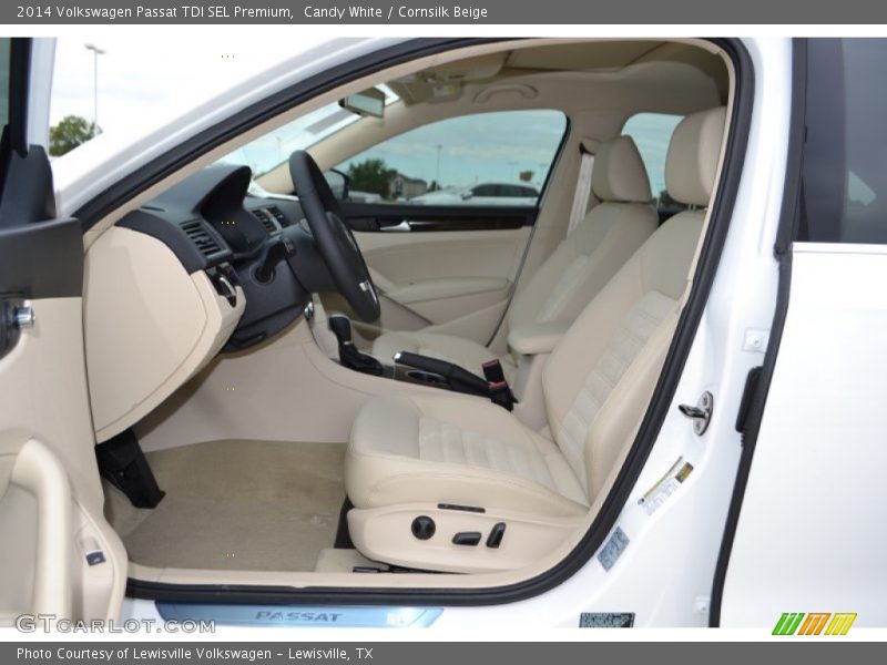 Candy White / Cornsilk Beige 2014 Volkswagen Passat TDI SEL Premium