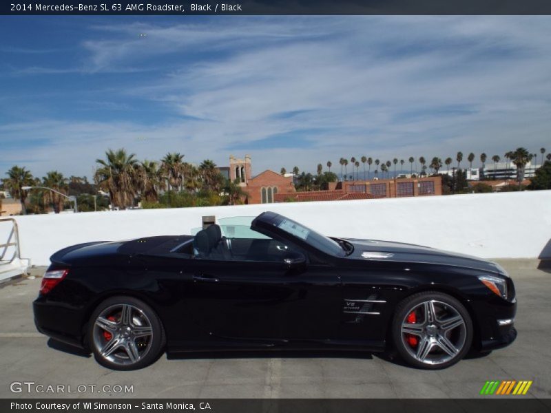 Black / Black 2014 Mercedes-Benz SL 63 AMG Roadster