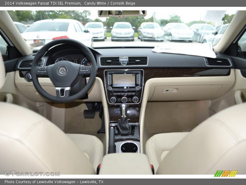 Candy White / Cornsilk Beige 2014 Volkswagen Passat TDI SEL Premium