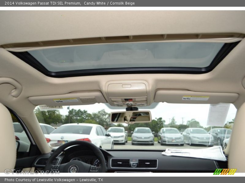 Candy White / Cornsilk Beige 2014 Volkswagen Passat TDI SEL Premium