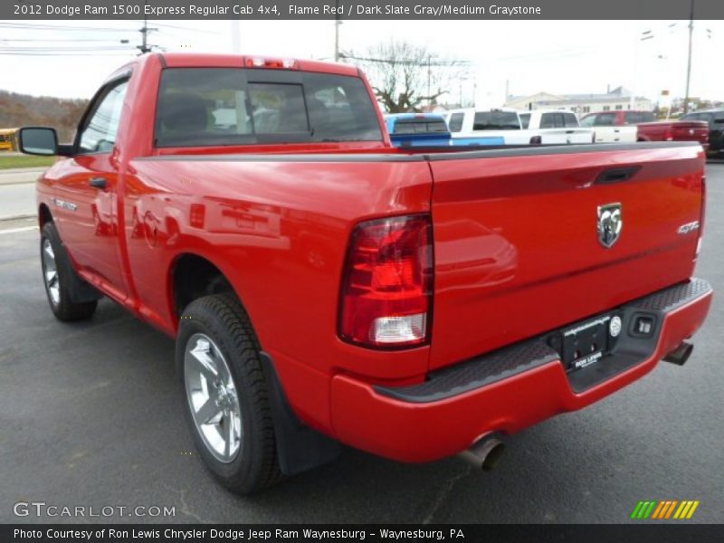 Flame Red / Dark Slate Gray/Medium Graystone 2012 Dodge Ram 1500 Express Regular Cab 4x4