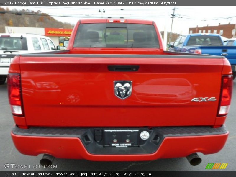Flame Red / Dark Slate Gray/Medium Graystone 2012 Dodge Ram 1500 Express Regular Cab 4x4