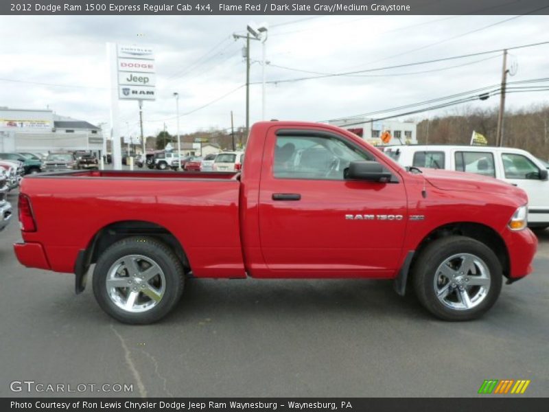 Flame Red / Dark Slate Gray/Medium Graystone 2012 Dodge Ram 1500 Express Regular Cab 4x4