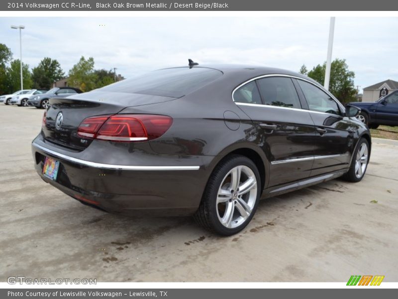 Black Oak Brown Metallic / Desert Beige/Black 2014 Volkswagen CC R-Line