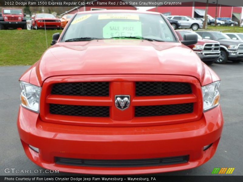 Flame Red / Dark Slate Gray/Medium Graystone 2012 Dodge Ram 1500 Express Regular Cab 4x4