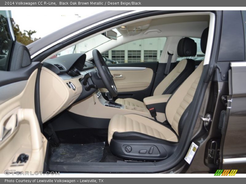 Black Oak Brown Metallic / Desert Beige/Black 2014 Volkswagen CC R-Line