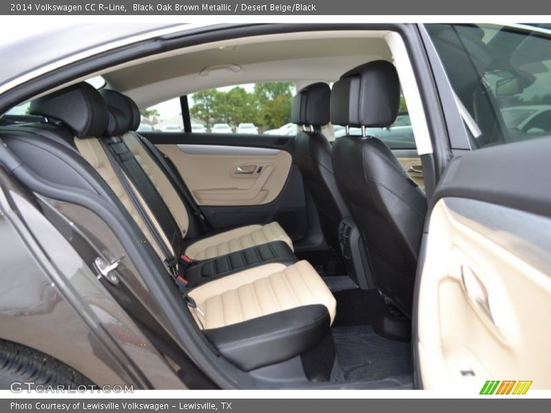 Black Oak Brown Metallic / Desert Beige/Black 2014 Volkswagen CC R-Line