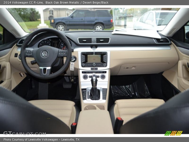 Black Oak Brown Metallic / Desert Beige/Black 2014 Volkswagen CC R-Line