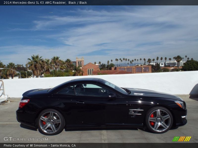 Black / Black 2014 Mercedes-Benz SL 63 AMG Roadster
