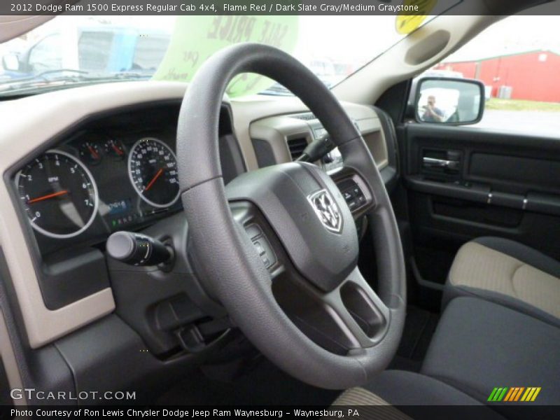 Flame Red / Dark Slate Gray/Medium Graystone 2012 Dodge Ram 1500 Express Regular Cab 4x4