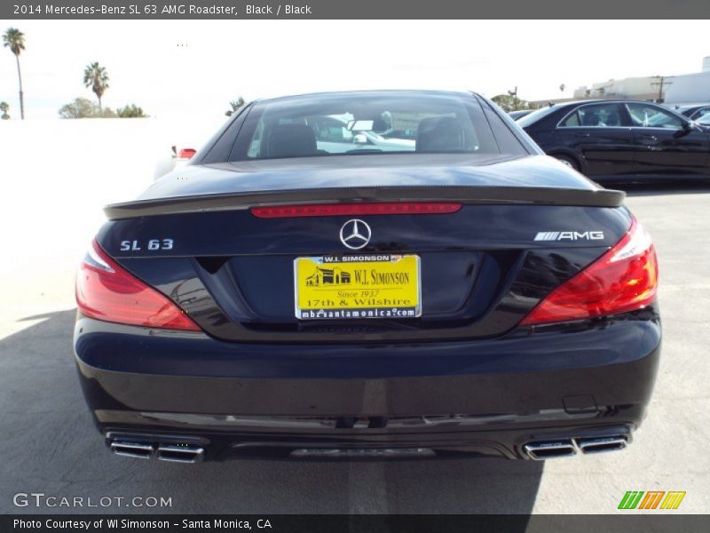 Black / Black 2014 Mercedes-Benz SL 63 AMG Roadster