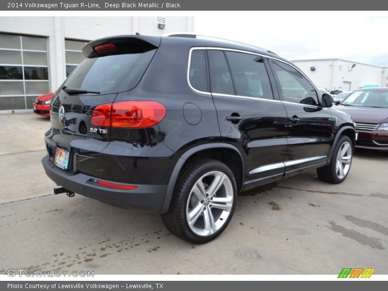 Deep Black Metallic / Black 2014 Volkswagen Tiguan R-Line