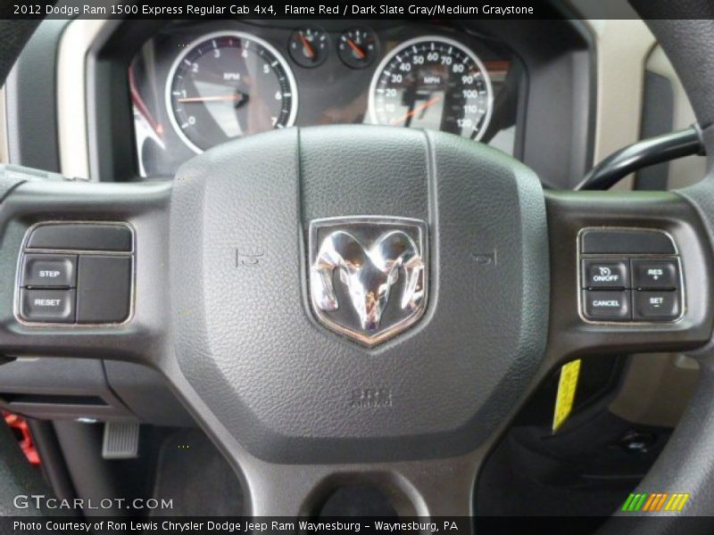 Flame Red / Dark Slate Gray/Medium Graystone 2012 Dodge Ram 1500 Express Regular Cab 4x4