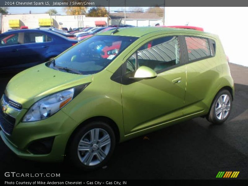 Jalapeno / Silver/Green 2014 Chevrolet Spark LS