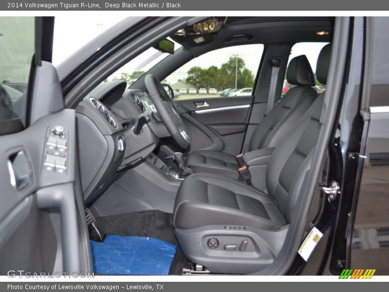 Deep Black Metallic / Black 2014 Volkswagen Tiguan R-Line
