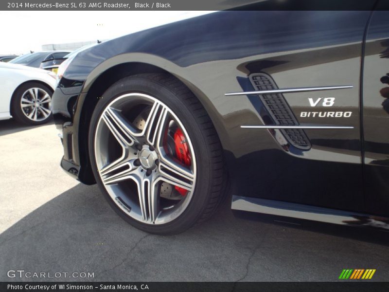 Black / Black 2014 Mercedes-Benz SL 63 AMG Roadster