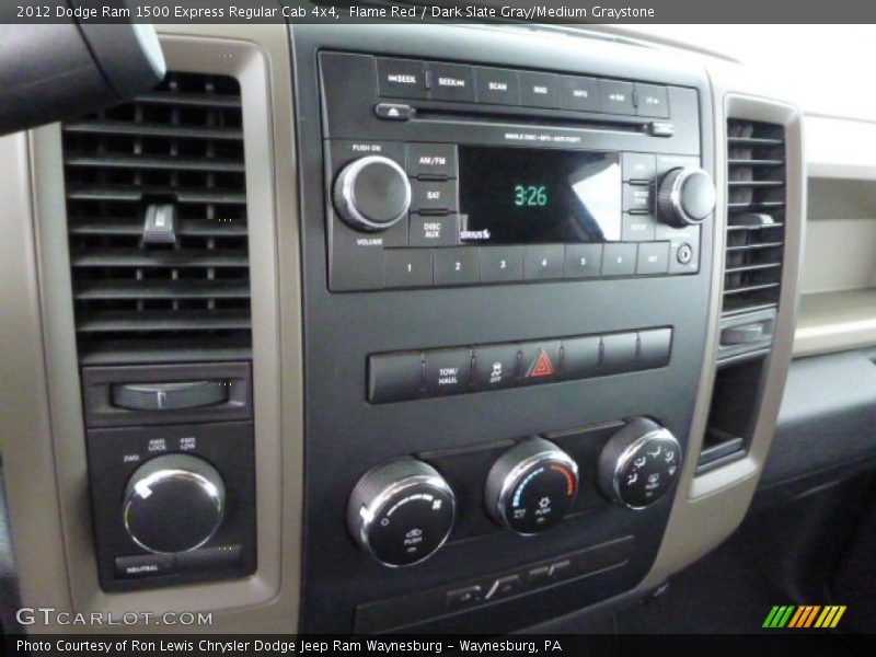 Flame Red / Dark Slate Gray/Medium Graystone 2012 Dodge Ram 1500 Express Regular Cab 4x4