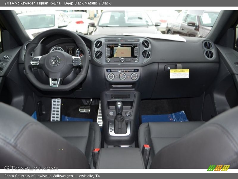 Deep Black Metallic / Black 2014 Volkswagen Tiguan R-Line