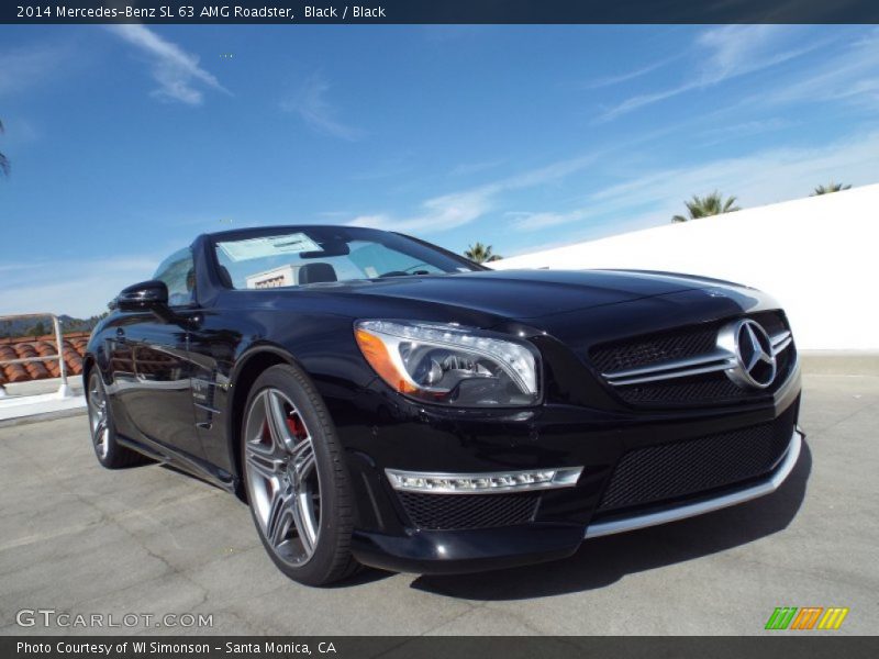 Black / Black 2014 Mercedes-Benz SL 63 AMG Roadster