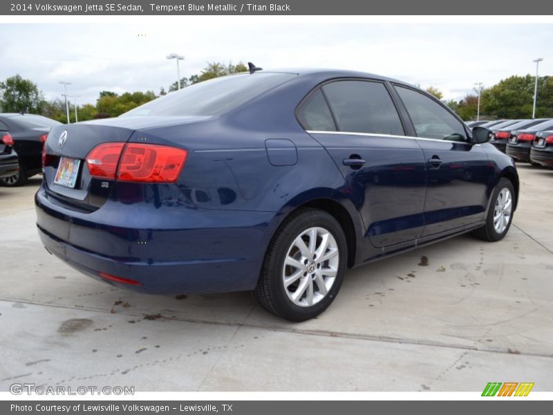 Tempest Blue Metallic / Titan Black 2014 Volkswagen Jetta SE Sedan
