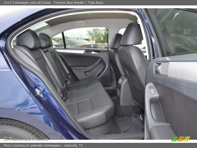 Tempest Blue Metallic / Titan Black 2014 Volkswagen Jetta SE Sedan