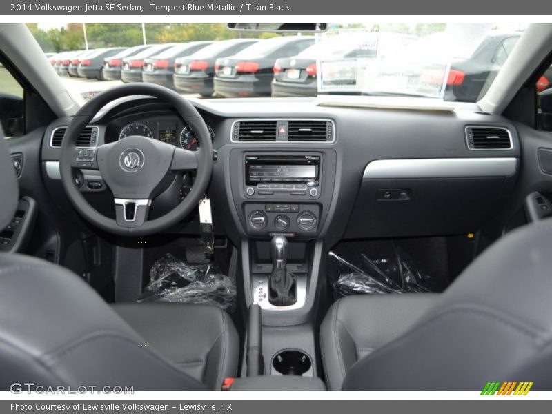 Tempest Blue Metallic / Titan Black 2014 Volkswagen Jetta SE Sedan
