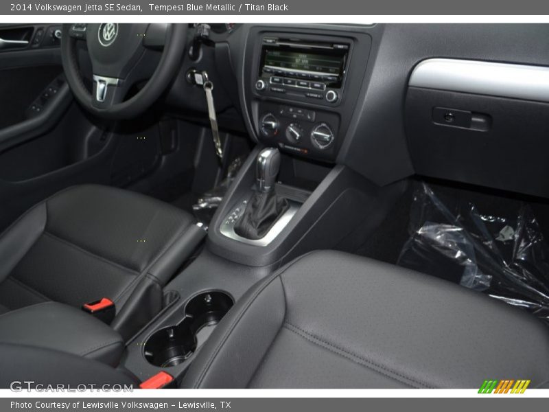 Tempest Blue Metallic / Titan Black 2014 Volkswagen Jetta SE Sedan