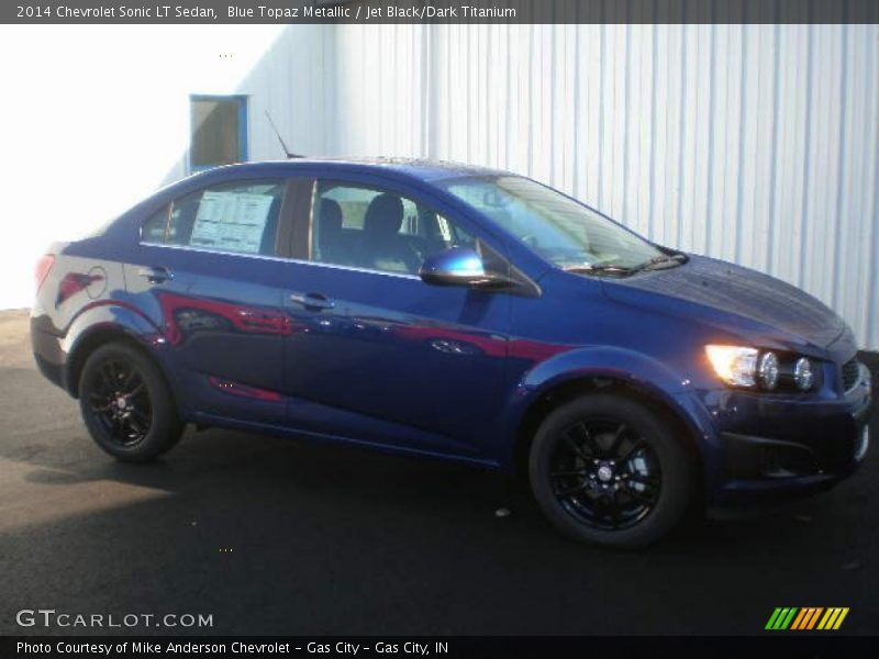 Blue Topaz Metallic / Jet Black/Dark Titanium 2014 Chevrolet Sonic LT Sedan