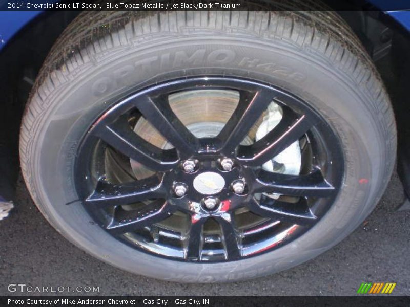 Blue Topaz Metallic / Jet Black/Dark Titanium 2014 Chevrolet Sonic LT Sedan