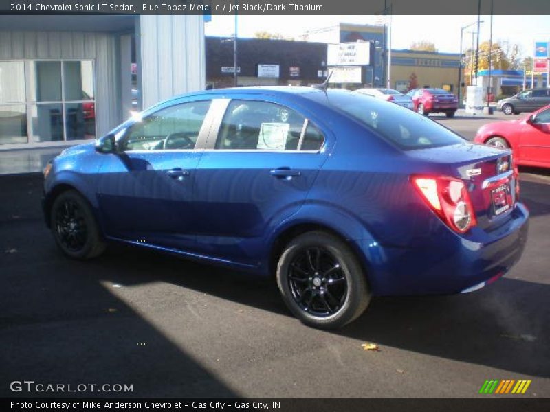 Blue Topaz Metallic / Jet Black/Dark Titanium 2014 Chevrolet Sonic LT Sedan