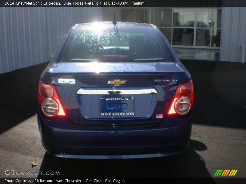 Blue Topaz Metallic / Jet Black/Dark Titanium 2014 Chevrolet Sonic LT Sedan
