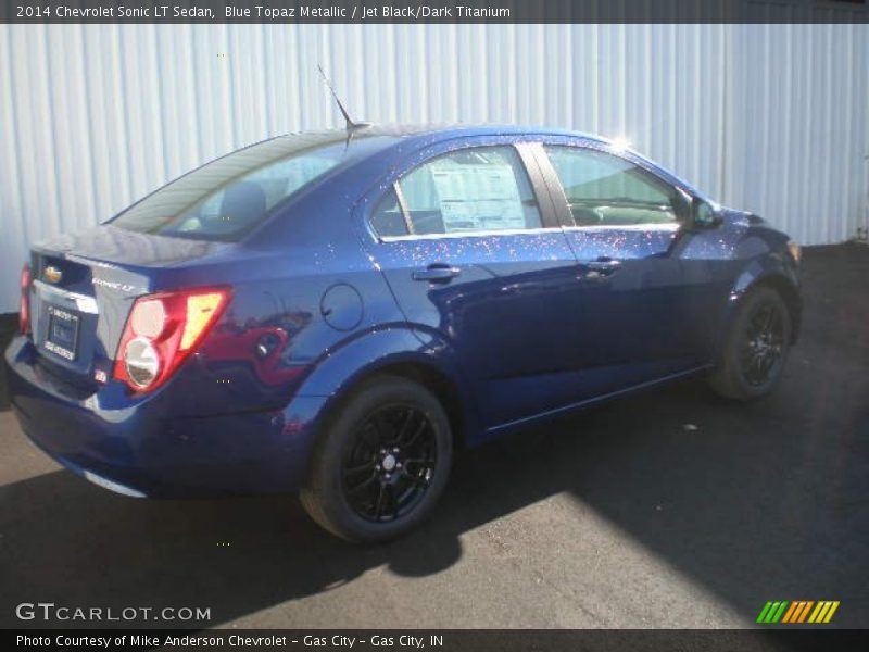Blue Topaz Metallic / Jet Black/Dark Titanium 2014 Chevrolet Sonic LT Sedan
