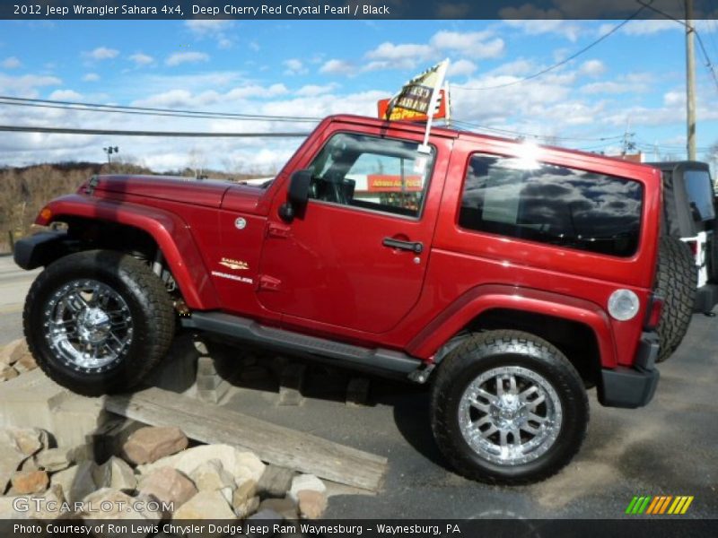 Deep Cherry Red Crystal Pearl / Black 2012 Jeep Wrangler Sahara 4x4