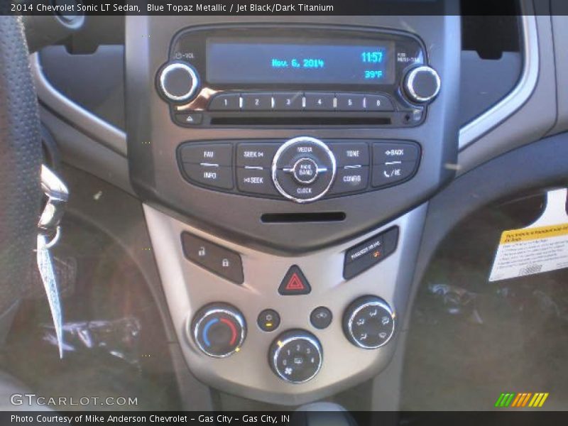 Blue Topaz Metallic / Jet Black/Dark Titanium 2014 Chevrolet Sonic LT Sedan