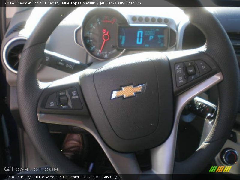 Blue Topaz Metallic / Jet Black/Dark Titanium 2014 Chevrolet Sonic LT Sedan