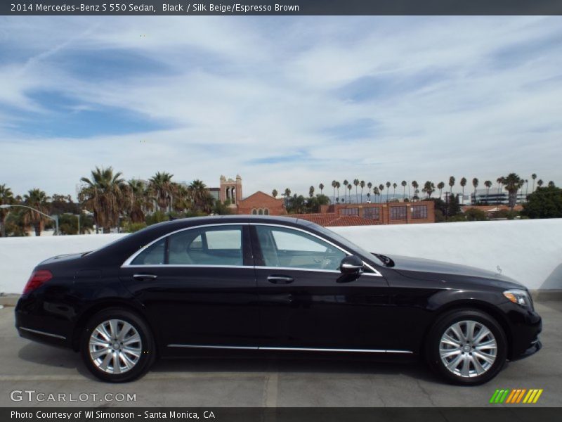 Black / Silk Beige/Espresso Brown 2014 Mercedes-Benz S 550 Sedan