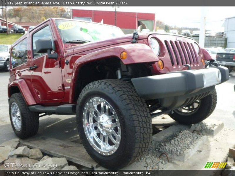 Deep Cherry Red Crystal Pearl / Black 2012 Jeep Wrangler Sahara 4x4