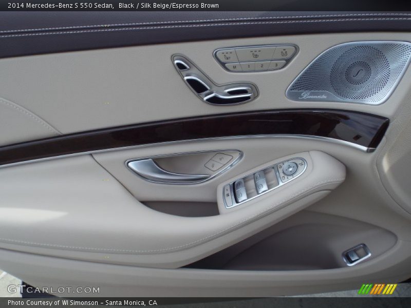 Black / Silk Beige/Espresso Brown 2014 Mercedes-Benz S 550 Sedan