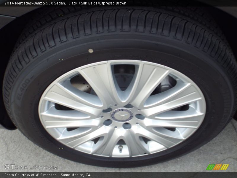 Black / Silk Beige/Espresso Brown 2014 Mercedes-Benz S 550 Sedan