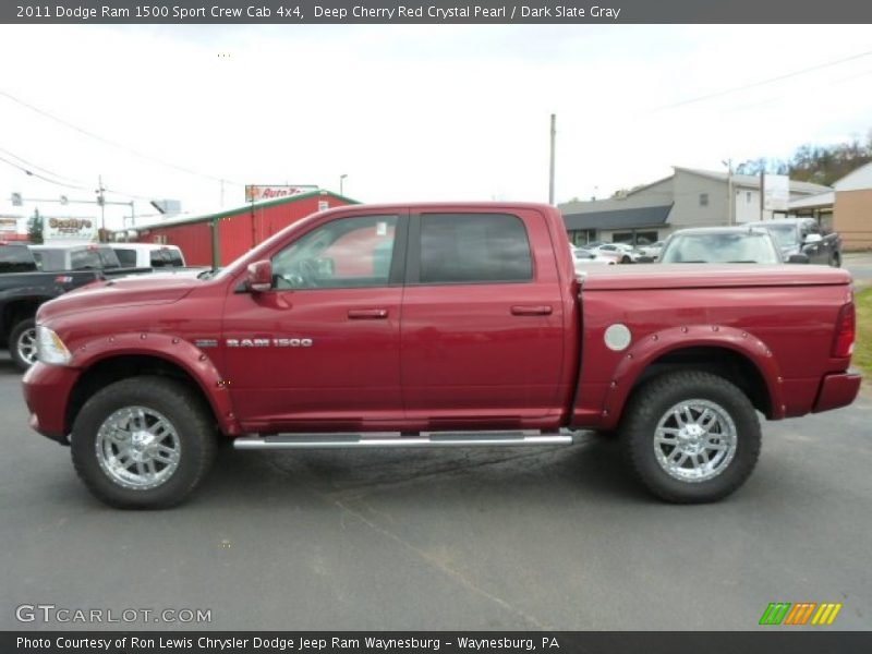 Deep Cherry Red Crystal Pearl / Dark Slate Gray 2011 Dodge Ram 1500 Sport Crew Cab 4x4