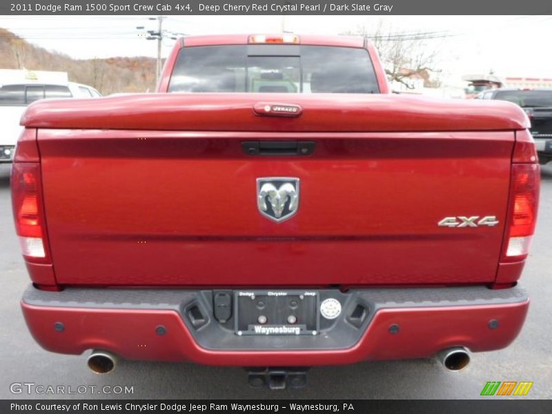 Deep Cherry Red Crystal Pearl / Dark Slate Gray 2011 Dodge Ram 1500 Sport Crew Cab 4x4