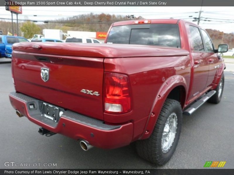 Deep Cherry Red Crystal Pearl / Dark Slate Gray 2011 Dodge Ram 1500 Sport Crew Cab 4x4