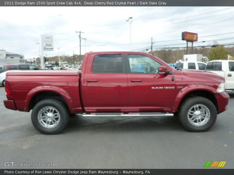 Deep Cherry Red Crystal Pearl / Dark Slate Gray 2011 Dodge Ram 1500 Sport Crew Cab 4x4